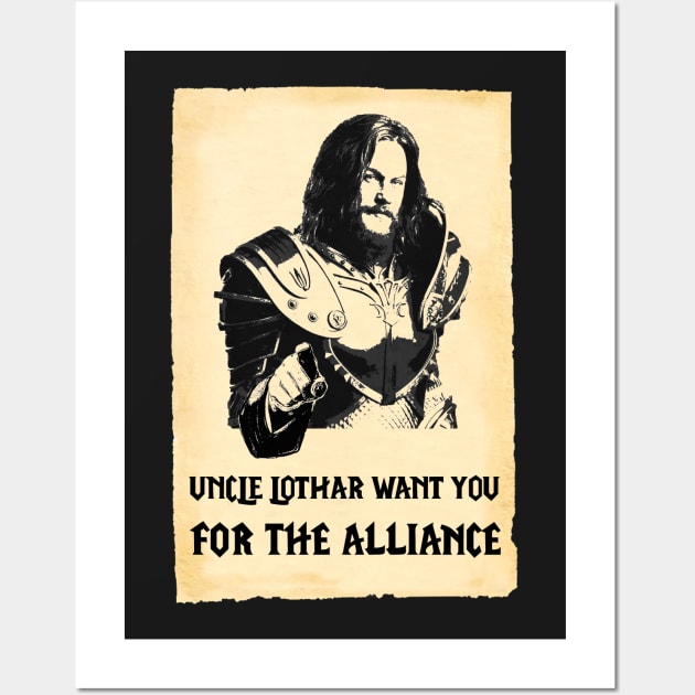 uncle lothar wants you Wall Art by Zefkiel